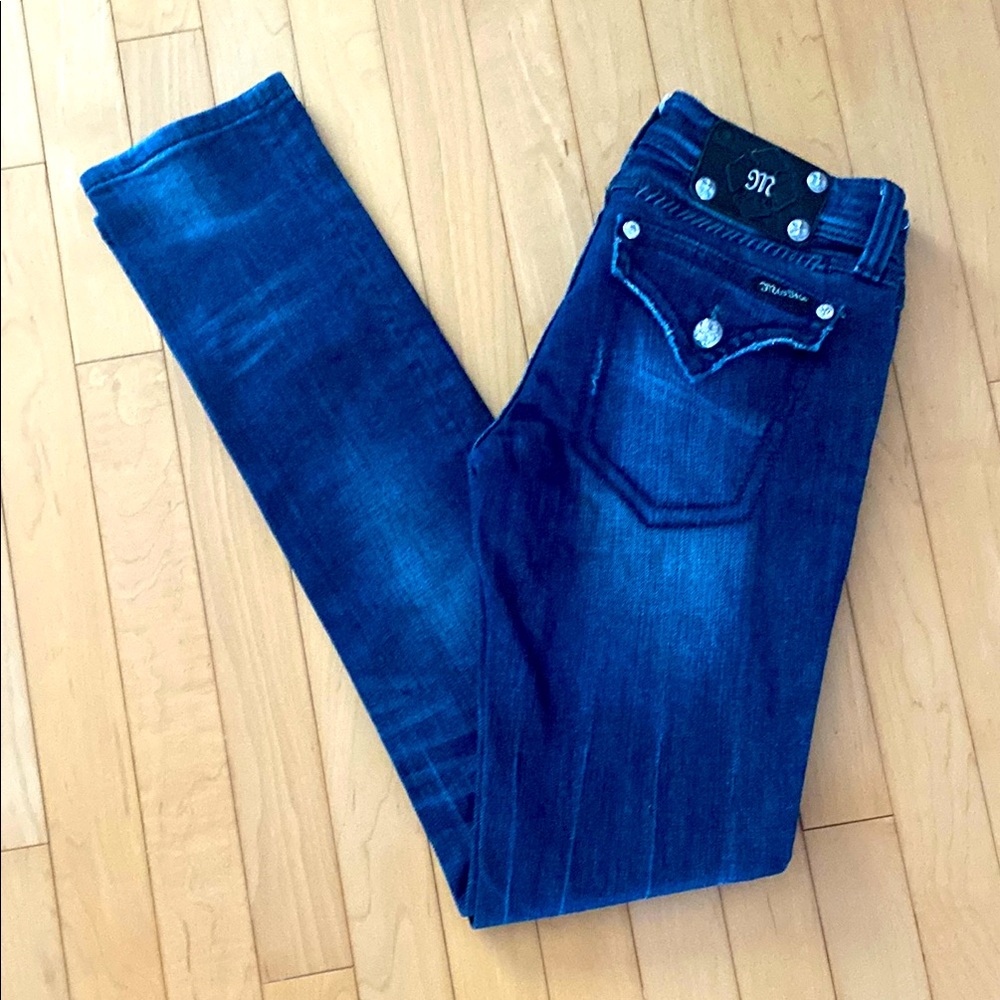 Miss Me Dark Blue Jeans